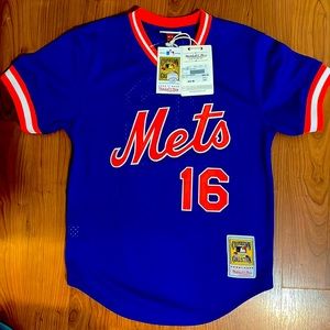 Authentic Mitchell & Ness Mets Baseball Jersey